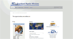 Desktop Screenshot of heartlandbaptistmissions.org