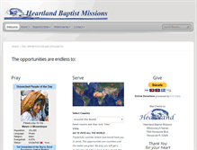 Tablet Screenshot of heartlandbaptistmissions.org